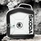 Подарочный набор для мужчин канистра бар 5л (белая) с надписью "Skoda" - изображение 1