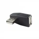 Перехідник штекер USB A — гніздо USB A, USB 2.0, кутовий (2L) - зображення 1