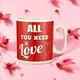 Большая керамическая кружка "All you need is LOVE", 1 литр, Красная (Кружка гигант) - изображение 8
