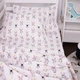 Простынь на резинке MirSon Kids Time 17-0529 Bunnies white 80х160 + 10 см Бязь (2200008620141) - изображение 6