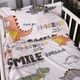 Простирадло MirSon Ranforce Elite 17-0698 Smoky Dinosaurs 110х160 см (2200010459838) - зображення 1