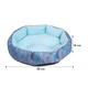 Лежак для котов собак круглый Lesko SY-2022-1208-97 Blue Owl M - изображение 5