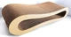 Когтеточка для кошек картонная RASPER L бежевая ШхВхГ 75x22x25 см + мышь в подарок - изображение 2