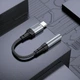 Адаптер Hoco LS36 (переходник Type-C to 3.5mm, длина кабеля 12 см, поддержка микрофона, управление гарнитурами) - Черный - изображение 2