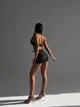 Комплект женского белья юбкой и стразами SM2320іі Simply sexy Черный S - изображение 7