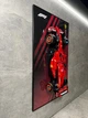 Арт Держатель Рамка на Стену 80x50 см. для Фирменного Конструктора Technic Ferrari F1 SF-24 (42207) Феррари Формула 1 Type-E - изображение 7