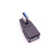 Перехідник штекер USB A — гніздо USB A, кутовий, v.3.0 (Type 1R) - зображення 2