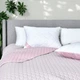 Подушка двусторонняя Soft IDEIA с искусственным пухом, 50x70 см белый/пудра (8-35500*002) - изображение 2