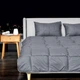 Комплект для сна ManMaker IDEIA евро из одеяла 200x220 см, двух подушек 50x70 см и маски гипоаллергенный серый (8-35824) - изображение 9