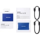 Зовнішній накопичувач SSD Portable 1TB Samsung T7 Blue USB 3.2 Type-C 1050/1000MB/s (MU-PC1T0H/WW) - зображення 5