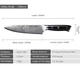 Японський ніж Santoku з дамаської сталі у подарунковій упаковці TURWHO 5" універсальний (VG10 Steel"5U) - зображення 6
