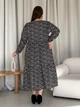 Платье из штапеля длинное весенее женское Merlini Корсо 700001186 размер 4XL-5XL Черное (700001186_4) - изображение 2