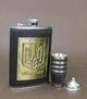 Набор фляги Golden coat of arms с воронкой и стопками подарок для парня, папы, военного, мужчины (21-0066) - изображение 1