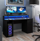 Игровой компьютерный стол с LED-подсветкой "ИгроСфера" чёрный - изображение 1