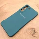 Чохол Silicone case для Samsung S21 FE Blue Green - зображення 2
