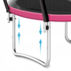Батут із внутрішньою сіткою 4FIZJO PRO 10FT 312 см Black/Pink (P-5907739314604) - зображення 8