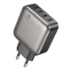 Зарядний пристрій Borofone BAS57A GaN ports charger 1USB/20W/QC3.0 3Type-C/PD 67W Black (35780_3605185) - зображення 1