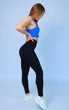 Лосины женские спортивные с эффектом push-up пуш-ап Бесшовные Тайтсы Черный размер S (70002) - изображение 2