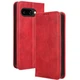 Чехол-книжка Deexe Retro Style для Google Pixel 9a - Red - изображение 1