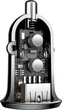 Автомобильное зарядное устройство Baseus Grain Pro 4.8A 2USB (CCALLP-01) Black - изображение 5
