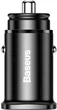 Автомобільний зарядний пристрій Baseus Square Metal 30W USB + Type-C Швидка зарядка PD 3.0 QC 4.0+ (CCALL-AS01) Black - зображення 5