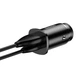 Автомобільний зарядний пристрій Baseus Square Metal 30W USB + Type-C Швидка зарядка PD 3.0 QC 4.0+ (CCALL-AS01) Black - зображення 6