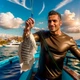 Набір м'яких силіконових наживок для риболовлі «Мотиль» приманки - опариші без гачків для лову риби, 50 шт, бежеві (100372307) - зображення 2
