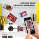 Камера моментального друку Kodak Step Touch з LCD Display та Bluetooth White + Набір паперу в Подарунок - зображення 6
