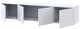 Тумба Doros ТВ Левия 4Д 160х35х33 см Белая (41516091) - изображение 5