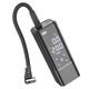 Портативный воздушный насос HOCO ZP7, до 10 атм, встроенный аккумулятор 5000mAh, фонарик, Black, Box - изображение 1