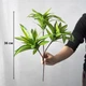 Декоративна штучна квітка - драцена Dracaena тропічна пальма - рослина для декору будинку / саду / офісу, 3 гілки, 36 см, зелена (99938310) - зображення 7