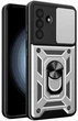 Чехол Camshield c кольцом-подставкой на Samsung Galaxy A26 / silver - изображение 1