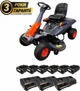 Газонокосилка аккумуляторная GTM BRM96 KIT + 6 аккумуляторов + 3 зарядных устройства - изображение 2
