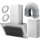 Витяжка кухонна 60см Inox + чорний BT-209 - изображение 1