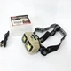 Фонарь налобный аккумуляторный Bailong HX-816 2COB(white+red) влагозащита, Фонарь на голову для бега - изображение 3