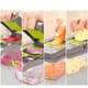 Овочерізка подрібнювач 14 в 1 з контейнером Мультислайсер Kitchen Ideas Veggie Slicer ситечко для яєць - зображення 2
