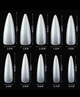 Накладні нігті Nail молочні, стилет, довгі, 20 шт - зображення 2