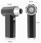 Ручний турбовентилятор Повітродувка аккумуяторна портативна Crossgun X4 (120000rpm 5000mAh, з ліхтариком, пилососом, вітродув) - зображення 3