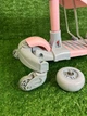 Самокат-беговел 5в1 SCOOTER 3-х колесный сиденье бампер родительская ручка Розовый с серым (JR 3-102) - изображение 9