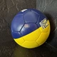 Мяч футбольный ZELART UKRAINE 5 FB-9535 сшит вручную - изображение 7