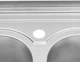 Кухонная мойка KRONER (KRP) Satin-6080Z D0.8T180 - изображение 4