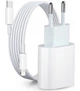 Быстрая зарядка для iphone комплект кабель Type-C Lighting Блок питания 20W 11 / 12 pro max / 13 fast charger - изображение 1