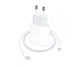 Быстрая зарядка для iphone комплект кабель Type-C Lighting Блок питания 20W 11 / 12 pro max / 13 fast charger - изображение 3