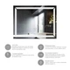 Зеркало KRONER (KRP) Spiegel HR1-9070 с LED-подсветкой и антизапотеванием - изображение 6