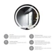 Зеркало KRONER (KRP) Spiegel R1-6060 с LED-подсветкой и антизапотеванием - изображение 5