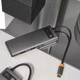 Адаптер перехідник Type-C-Хаб Baseus WKWG020113 Metal Gleam Series 7-in-1 (2xUSB3.0 + 4KHD + Type-C + Type-C PD+ TF + SD) Gray - зображення 5