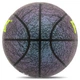 Мяч баскетбольный FoxBall 8712 размер 7 Grey-Neon Green - изображение 3