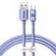 Кабель USB - Type-C Baseus Crystal Shine Series Fast Charging Data Cable 100W 1.2м фиолетовый (CAJY000405) - изображение 1
