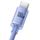 Кабель USB - Type-C Baseus Crystal Shine Series Fast Charging Data Cable 100W 1.2м фиолетовый (CAJY000405) - изображение 5