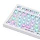 Клавіатура механічна бездротова Ajazz Ak820 PRO + наліпки укр. розкладки, Gift swich, RGB-підсвітка та підтримка HOT-SWAP, біло-фіолетова - зображення 13
